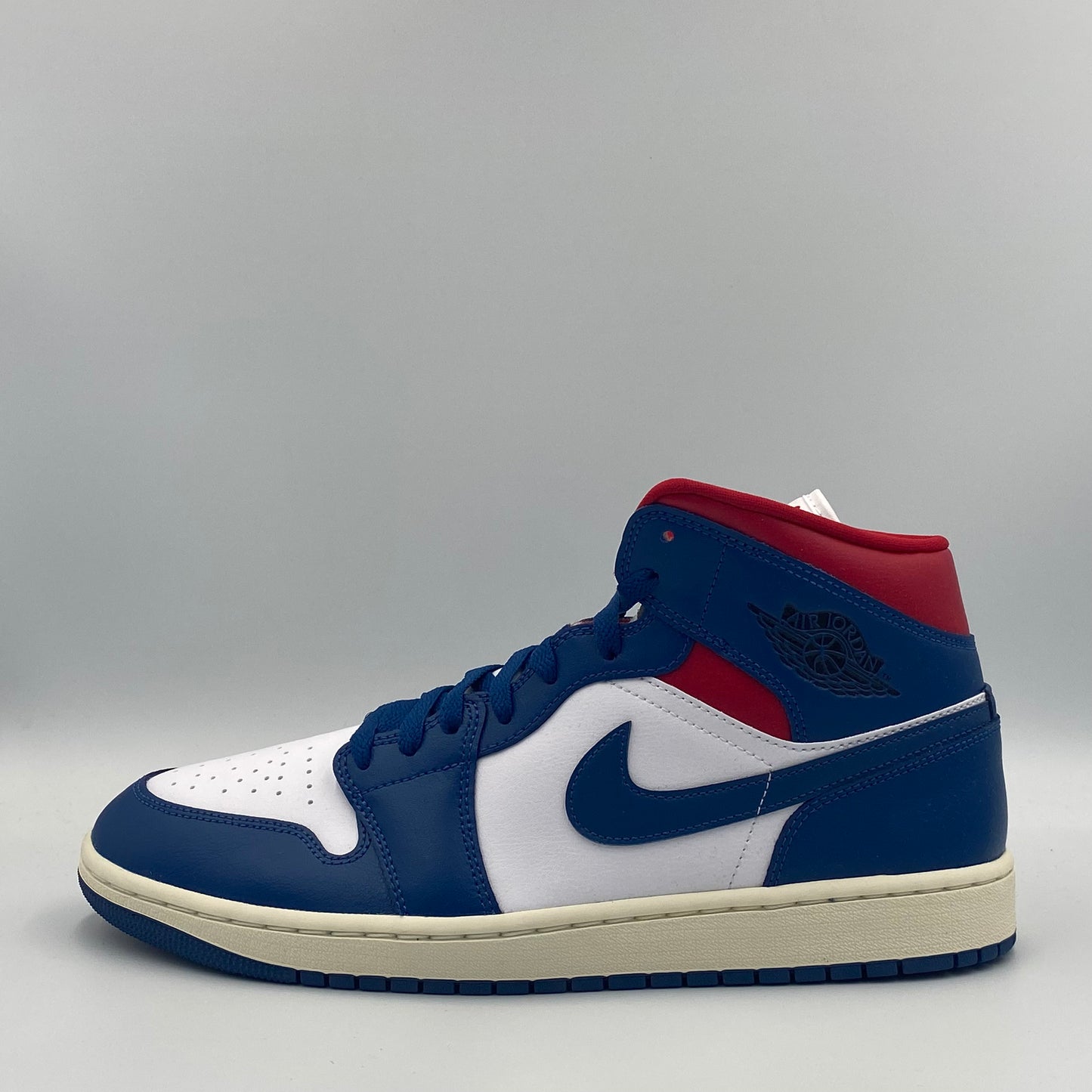 Air Jordan 1 Mid - French Blue/Gym Red - 44.5