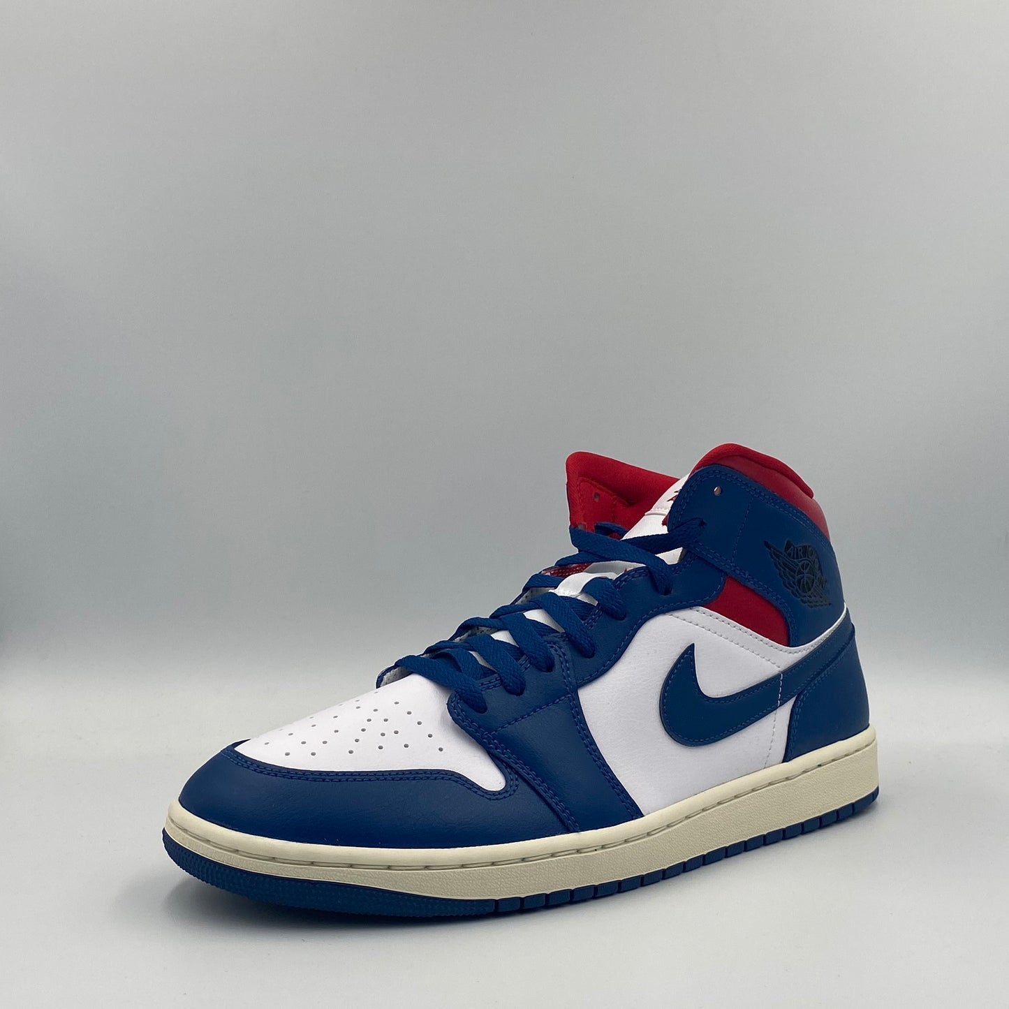 Air Jordan 1 Mid - French Blue/Gym Red - 44.5