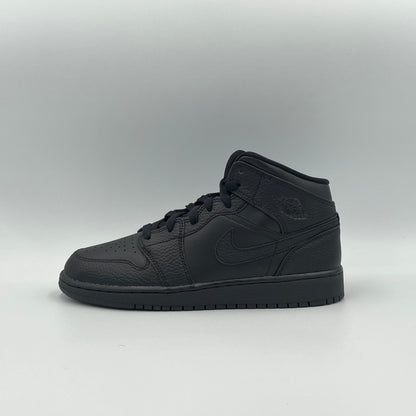 Air Jordan 1 Mid (GS) - Triple Black - 40