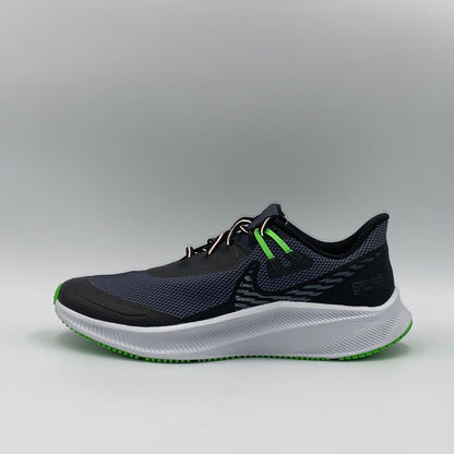 Nike Quest 3 Shield - Black/Poison Green