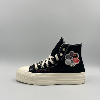 Converse CTAS Lift Hi - Black/Egret/Red