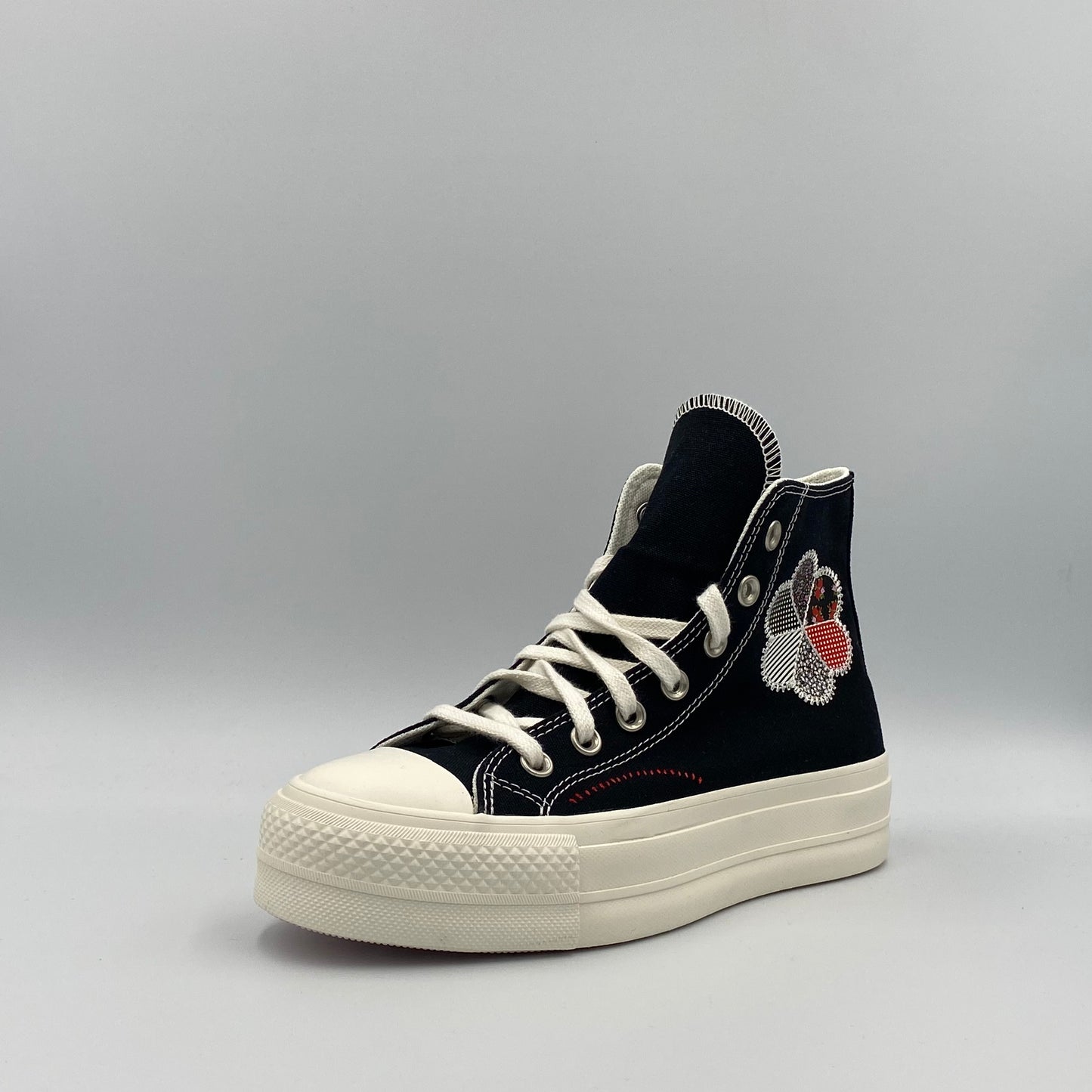 Converse CTAS Lift Hi - Black/Egret/Red