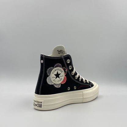 Converse CTAS Lift Hi - Black/Egret/Red